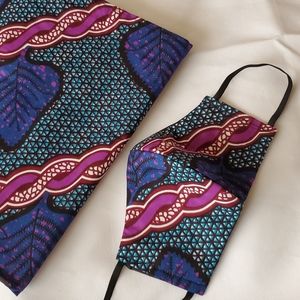 Brand new cotton scarf (headwrap) & mask